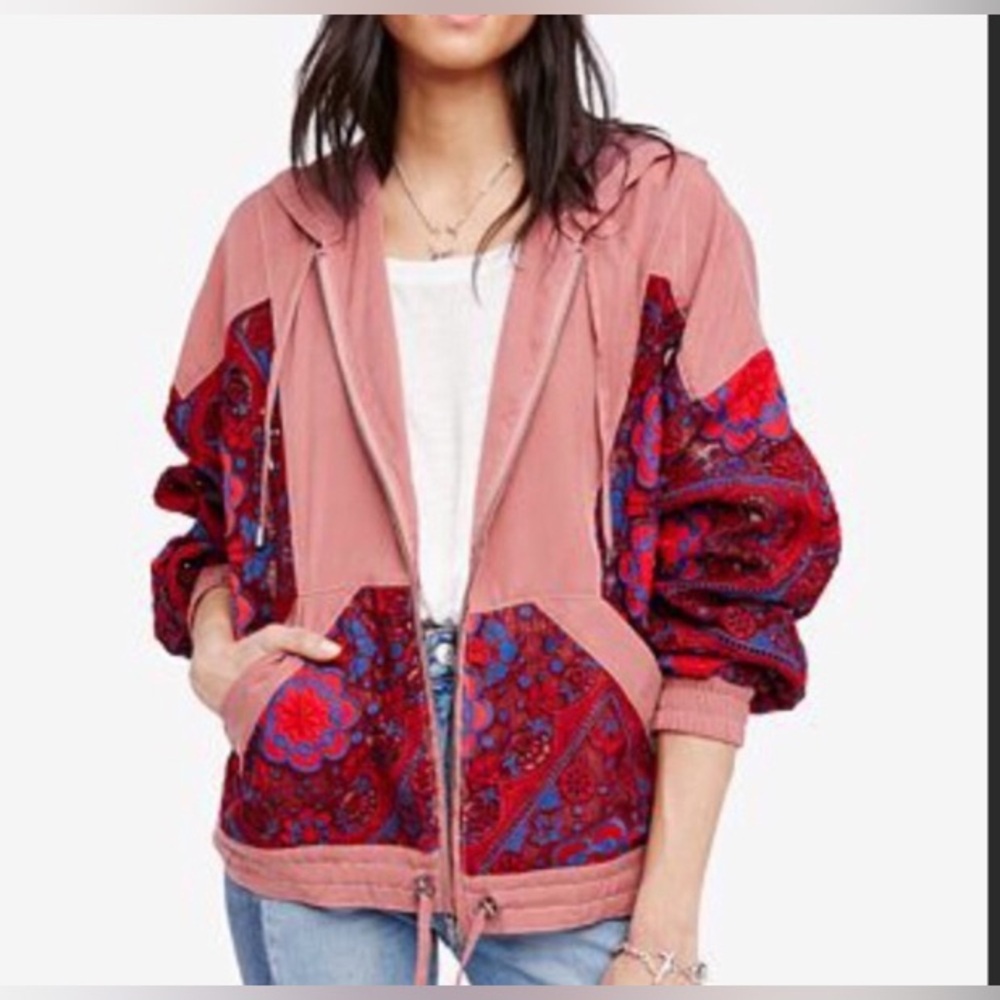 Free People Magpie Oversized Lacey Jacket